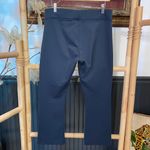American Giant Ponte Kick Flare High Rise Navy Pants Photo 6