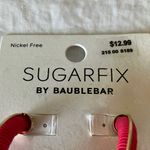 Sugarfix  by Baublebar: Gold Tone Pink Hoop Earrings Photo 7