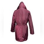 Gap Women's Deep Purple Puffer Jacket with Fur Hood Photo 2