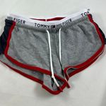 Tommy Hilfiger XS  grey Red Stripe Mini Gym Shorts Photo 0