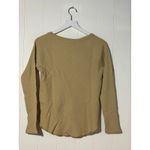 Daydreamer  New Queen Thermal XS Khaki Taupe Long Sleeve Top Photo 5