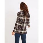 Madewell Flannel Oversized Ex-Boyfriend Shirt in Blue Tartan Fuller Plaid S $88 Photo 7