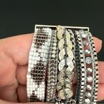Victoria Emerson Beaded Silver/White/Gray Magnetic Clasp Apple Watch Band 38/40m Photo 11