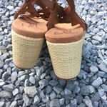 Zodiac Women's Petra Wedge Ankle Strap Brown Suede Sandals Size 9 NWT Photo 4