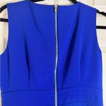 Calvin Klein  Sheath Dress Blue Gold Belt Detail Size 4 Photo 7