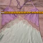 Victoria's Secret  Colorblock Satin Lace Inset Slip Dress Photo 4