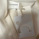 NEW Commense Black White Bandeau Tube Sleeveless Pleated A Line Mini Dress L Size L Photo 2