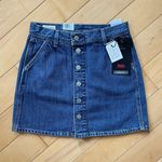Levi's Premium Denim Button Up Skirt. Photo 0