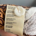 Anthropologie  Brown and Cream Floral Cropped Pants Photo 6