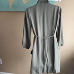 Bar III Bar 3 XS Pockets olive faux wrap dress Photo 2