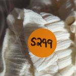 1. State  NEW antique white off the shoulder top‎ size medium eyelet sleeves Photo 12