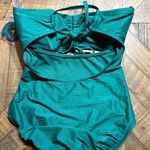 Dark Green One Piece Swimsuit Size M Photo 1