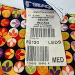 Vintage Landau Uniform Scrub Top Orange Black Purple Floral Size Medium Photo 7