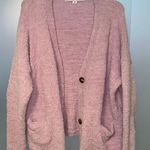 HYFVE Purple Fleece Button Cardigan Photo 0