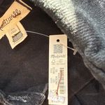 Madewell NWT  XS Patch Pocket Denim Popover Mini Dress in Black NO125 Shirtdress Photo 10