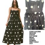 Ciao Lucia Neroni POLKA DOT RIBBON MAXI DRESS X SMALL NWT SOLD OUT! White Size XS Photo 2