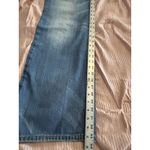 Women's Vintage Indian Rose Wide Leg Loose Fit Denim Blue Jeans 32 X 33 Low Rise Photo 15
