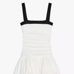 ZARA  White balloon mini ruffled fitted Dress casual summer vacation  Photo 8