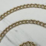 Gold Tone Chain Purse Replacement Strap 46" Crossbody ✨ Photo 2