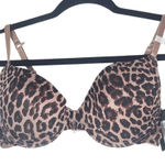 Frederick's of Hollywood Leopard Print Push-Up Bra Size 36C NWT Lingerie Shower Photo 0