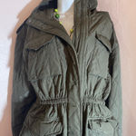 Norma Kamali  Quilted Utility Jacket in Olive Photo 0