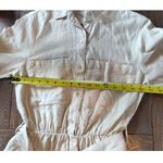 Abercrombie & Fitch NWOT Beige Linen Utility Linen Blend Romper Playsuit in Ston Photo 10