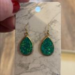 ❄️ Green & Blue Shiny Dangle Earrings Bundle Photo 1