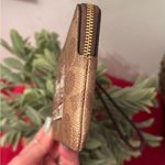 Coach Authentic glitter signature leather Horse & carriage logo wristlet Photo 5