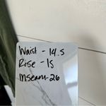 7 For All Mankind  Women’s 30 Olive Green Paperbag Jeans Photo 5