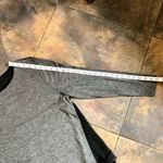 Ann Taylor  Women's Gray Long Sleeve Knit Crochet Back with Black Lining Top Size Photo 9