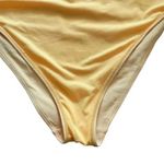 Yellow Beachy Cut Out Plunge One Piece Adjustable Straps Swimming Suit Sz M/L Size M Photo 5