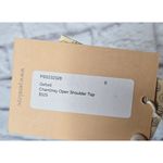 Pearl by Lela Rose Oxford Chambray Open Shoulder button up small 0. Blue Photo 9