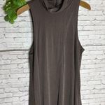 Free People We The Free Dusty Mauve Purple Ribbed Sleeveless Turtleneck Tunic Photo 1