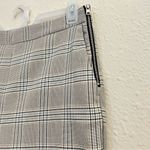 ZARA  Plaid Ankle Pants in Gray Size Large Photo 3