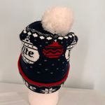 Miller Lite Christmas Novelty Pom Pom Beanie Hat Photo 3