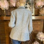 Ann Taylor GRAY “HUTTON” SWEATER RIBBED KNIT EXTERIOR WOOL BLEND BLAZER (14) Photo 3