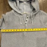 Soft Surroundings  Cozumel Pullover Hoodie Sz Large Light Blue 3/4 Sleeve Pockets Photo 10
