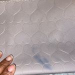 Betsey Johnson  Purse and matching pouch hearts embossed flowers Photo 2