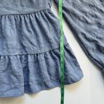 Altar'd State Blue Meadow Tiered Peplum Blouse Size Small NWT Photo 5