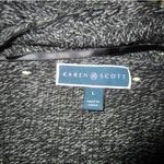 Karen Scott Cozy Black Marled Open Front Cardigan  Women’s Large Photo 3