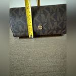 Michael Kors Jet Set Wallet with Adjustable/ Removable Strap in Classic Brown Photo 6