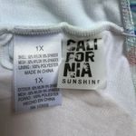 California Sunshine Ruffle Tie Dye Cutout Monokini Swim Bathing Suit NWT Plus 1X Photo 3