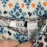 Joe Benbasset Joe B Small White, Blue Crochet Lace A-Line Boho Peasant Skirt Photo 2