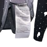 Banana Republic Womens Black White Polka Dot Faux Wrap Long Sleeve Top Sz M Photo 2