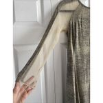 Nordstrom Julia Jordan Gold Mettalic Dress Long Sleeve size 4 NEW Cocktail Event Photo 1