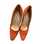 via spiga women’s orange leather heels shoes 6B SKU 3811 Photo 8