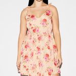 NWT Pink Floral The Occasion by Old Navy Fit & Flare Taffeta Mini Dress Photo 0