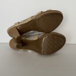 Naturalizer  Sandals Dade Taupe Strappy Heels Neutral Vacation‎ Party Size 8 Wide Photo 8