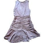 Storia ruched flouncy light pink polka dot mini dress sz S Photo 1