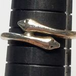 Silver Tone Snake Design Ring Sz 7 Unsigned Photo 0